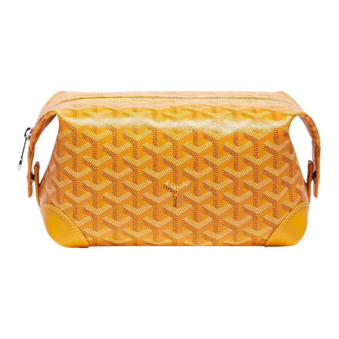 Goyard Monogram Zip Travel Toiletry Bag Unisex Travel Bag Yellow BOEING025TY-08CL08P