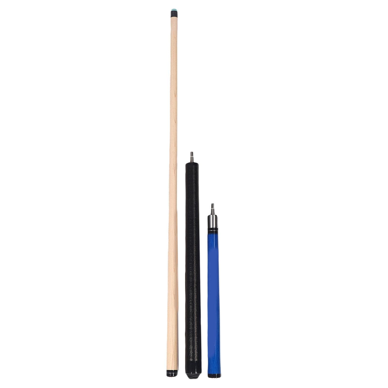 Heavy Hitter Jump Break Cue 3 Piece Pool Stick 14mm Tip Maple Wood with Rubber Bumper