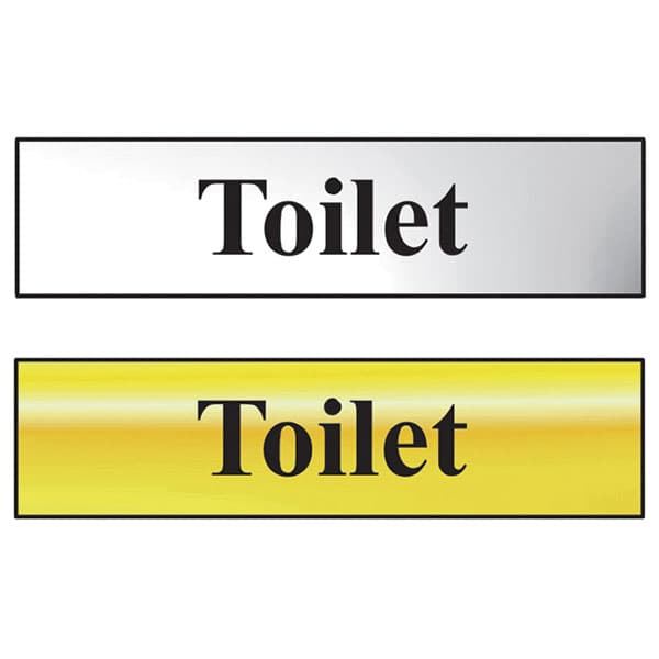 Scan 6051 Toilet - Polished Brass Effect 200 x 50mm
