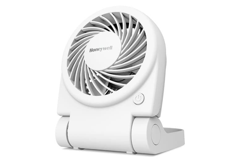 Honeywell Turbo On-The-Go Folding Fan - Portable, Energy Efficient, Ultra-Quiet Travel Fan (12.7cm Blade, USB & Battery Powered) | Wowcher