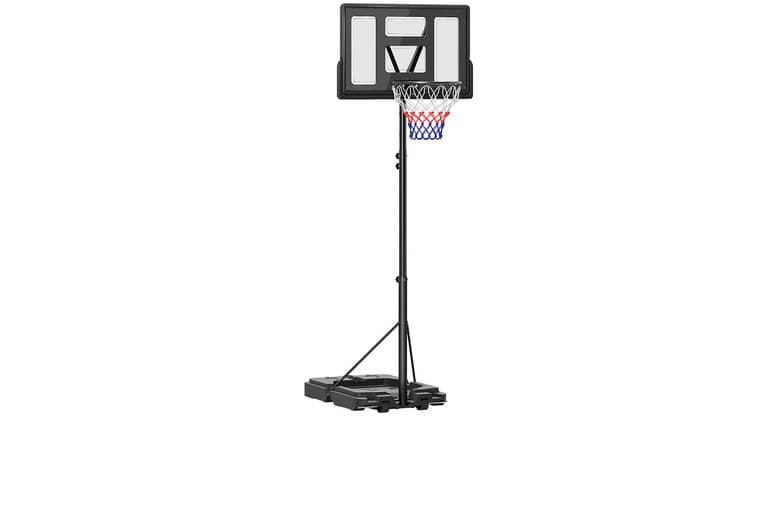 Outdoor Basketball Hoop and Stand with 10-Level Adjustable Height | Wowcher