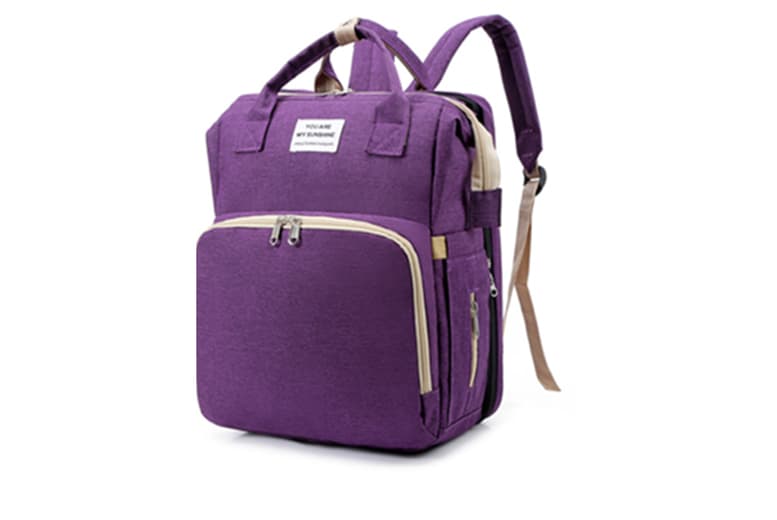 Waterproof Baby Nappy Changing Backpack & Portable Travel Cot - 7 Colours, Large Capacity, Nylon | Wowcher
