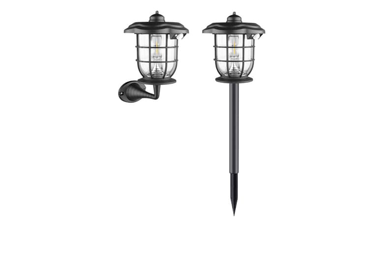Solar LED Path Lights - Weatherproof Outdoor Wall & Landscape Lighting, Dual Charging | Wowcher