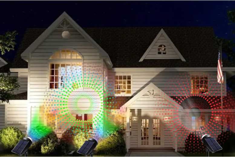 Solar LED RGB Pathway Spot Light - IP65 Weatherproof, Adjustable Head | Wowcher