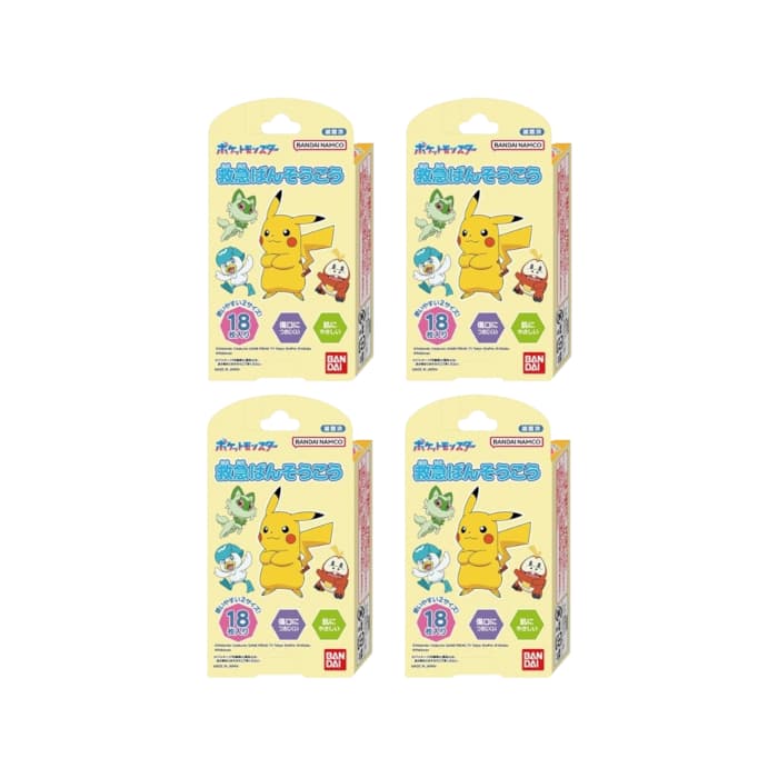 Bandai - Pattern Medicinal Tape - 18 pcs - Pokemon (4ea) Set"