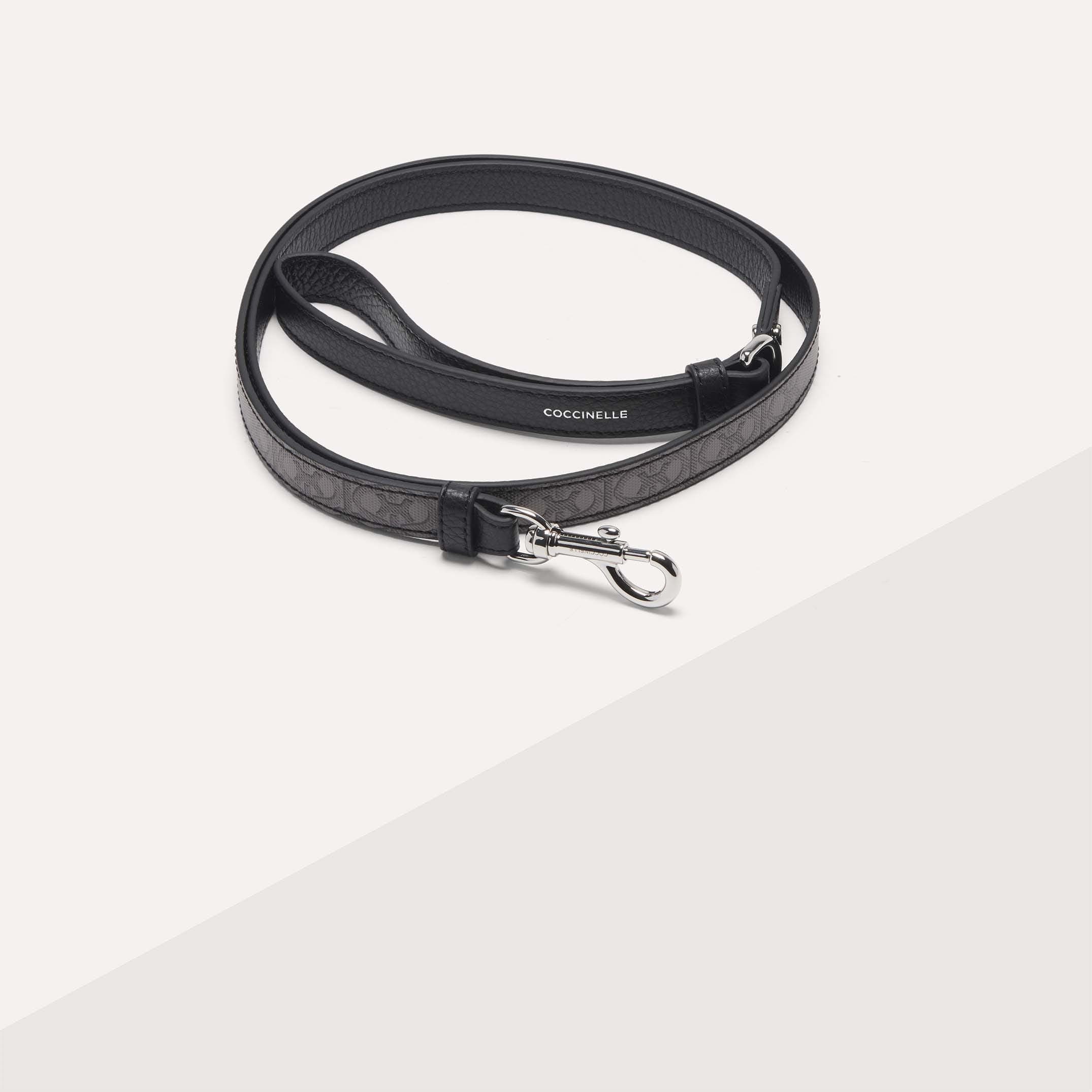 Coccinelle Monogram Coated Canvas and Grained Leather Leash Pet Accessories