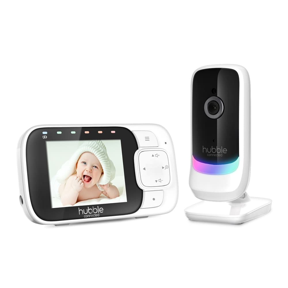 Hubble Nursery View Glow 2.8 Video Baby Monitor White
