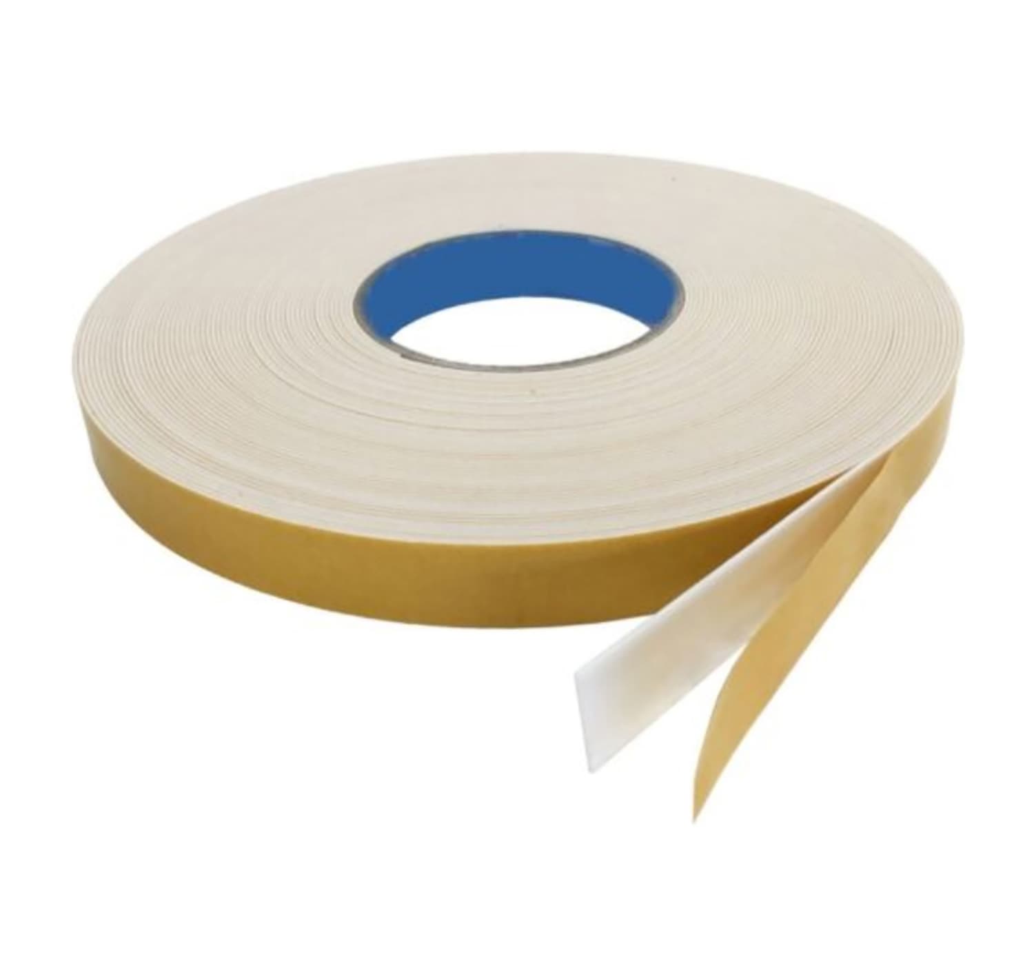 White Double Sided Adhesive PVC Tape - Length 25m x Width 10mm