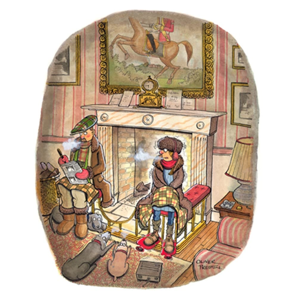 Oliver Preston Greetings Card - Central Heating