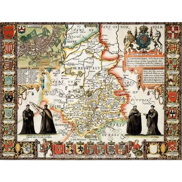 HISTORICAL MAP CAMBRIDGESHIRE 400 PIECE JIGS