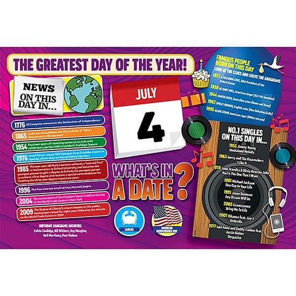 WHAT'S IN A DATE 4th JULY STANDARD 400 PIECE