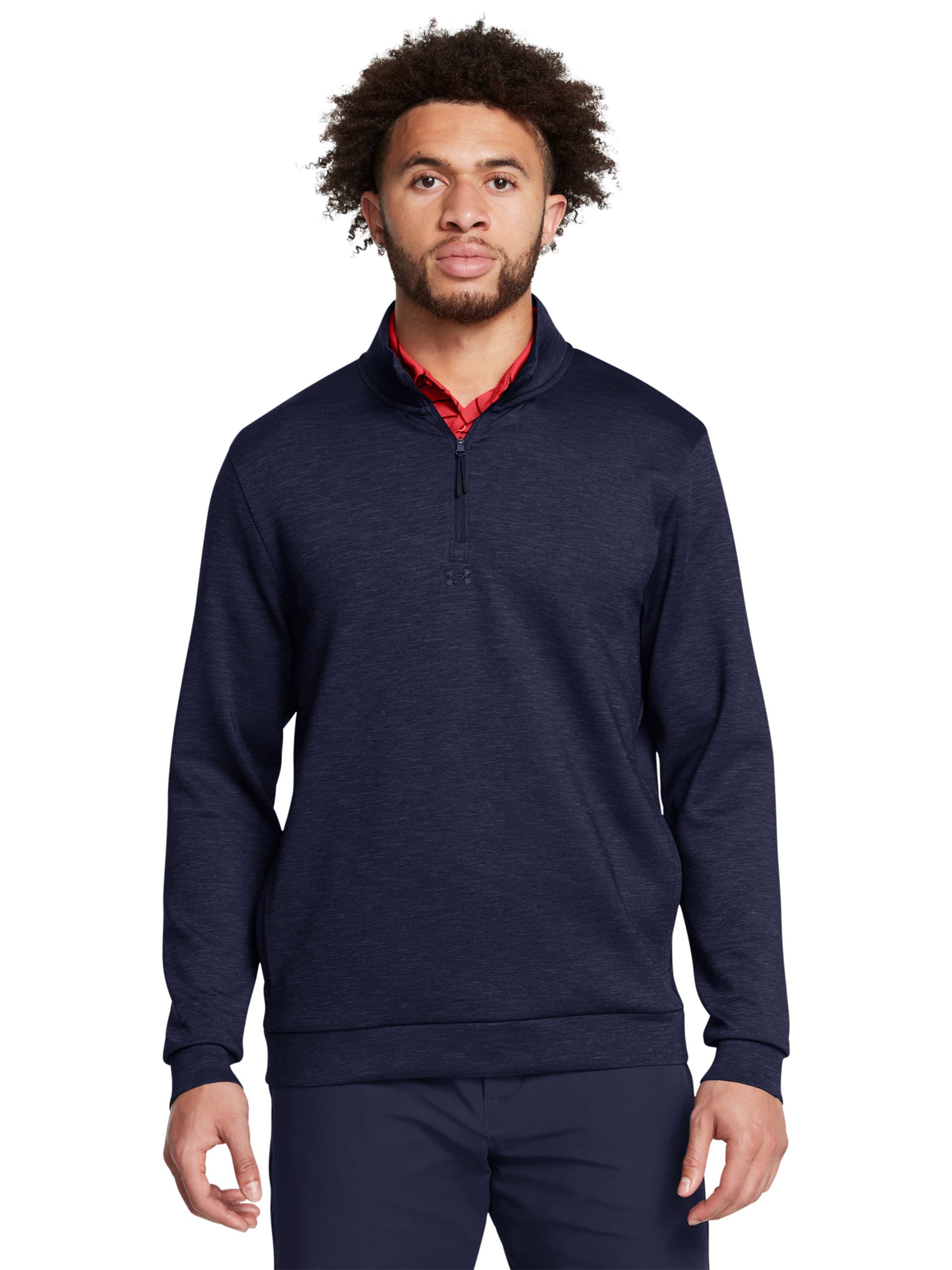 Under Armour Mens Blue Drive Midlayer Golf Pullover S