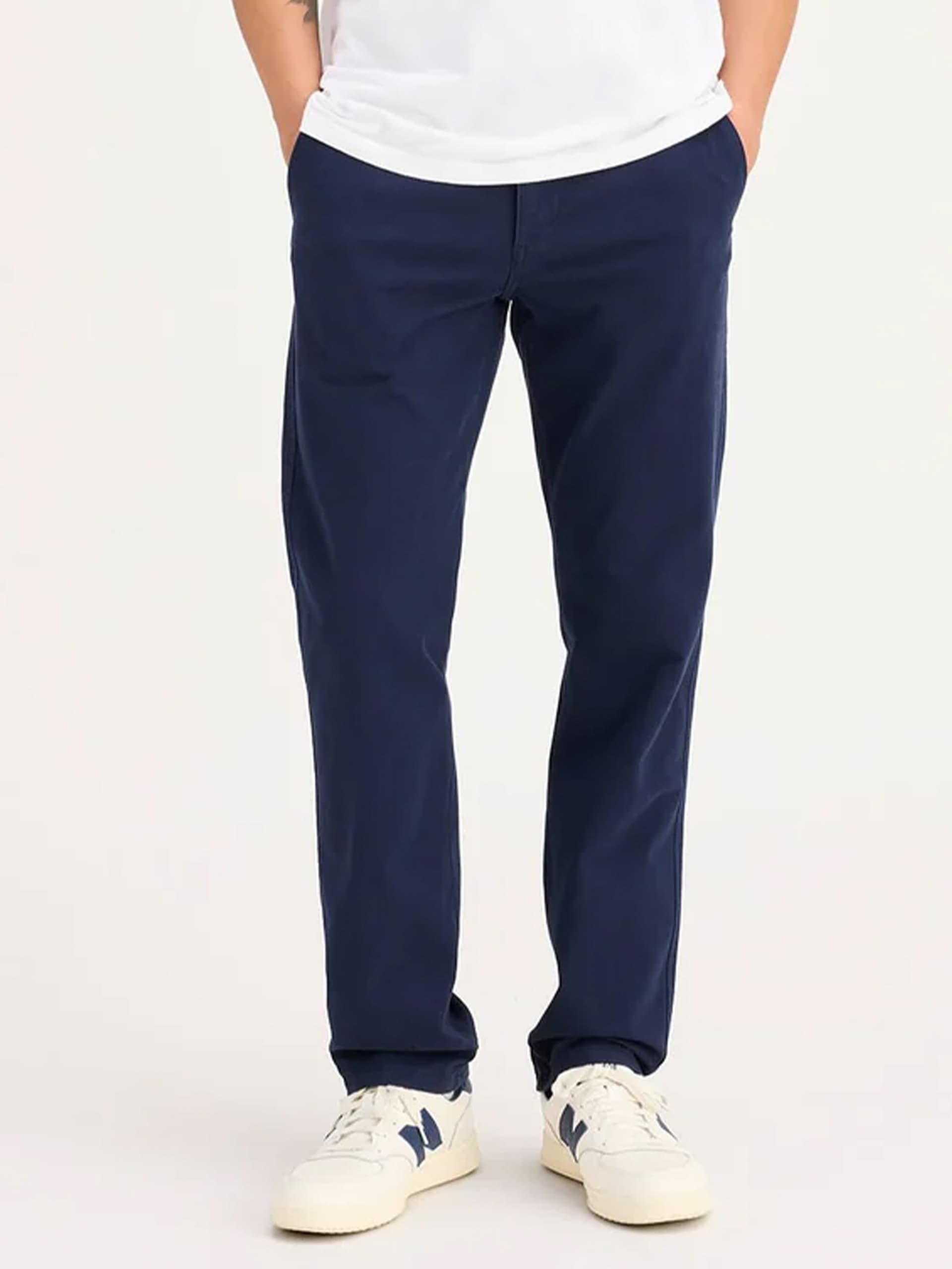Dockers Mens Ultimate Slim Fit Navy Chinos 36 R