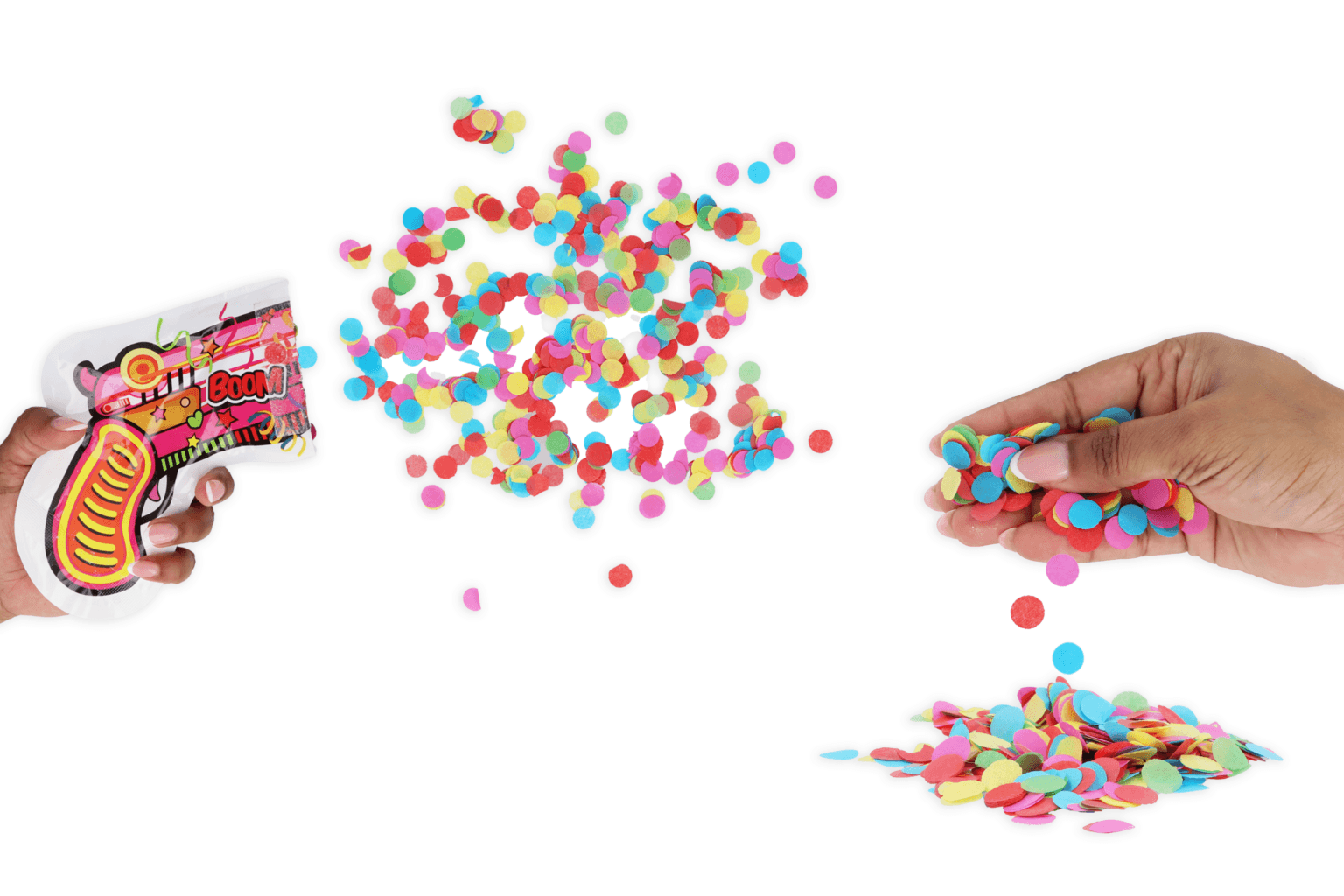 Confetti Popper Cannon Gun Toy handheld Wedding Birthday Party - Pick Pack Size