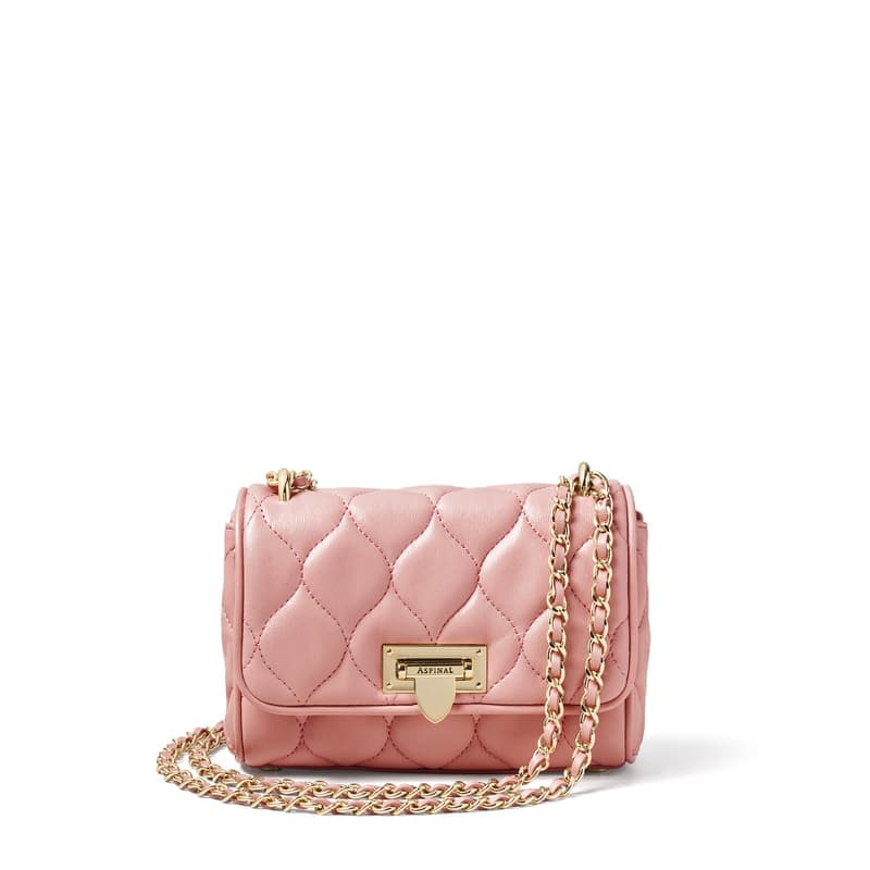 Aspinal of London Micro Lottie Crossbody in English Rose Nappa