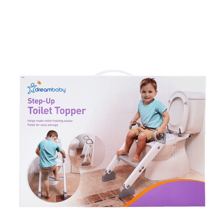 Dreambaby Step-Up Toilet Trainer White & Grey Ladder