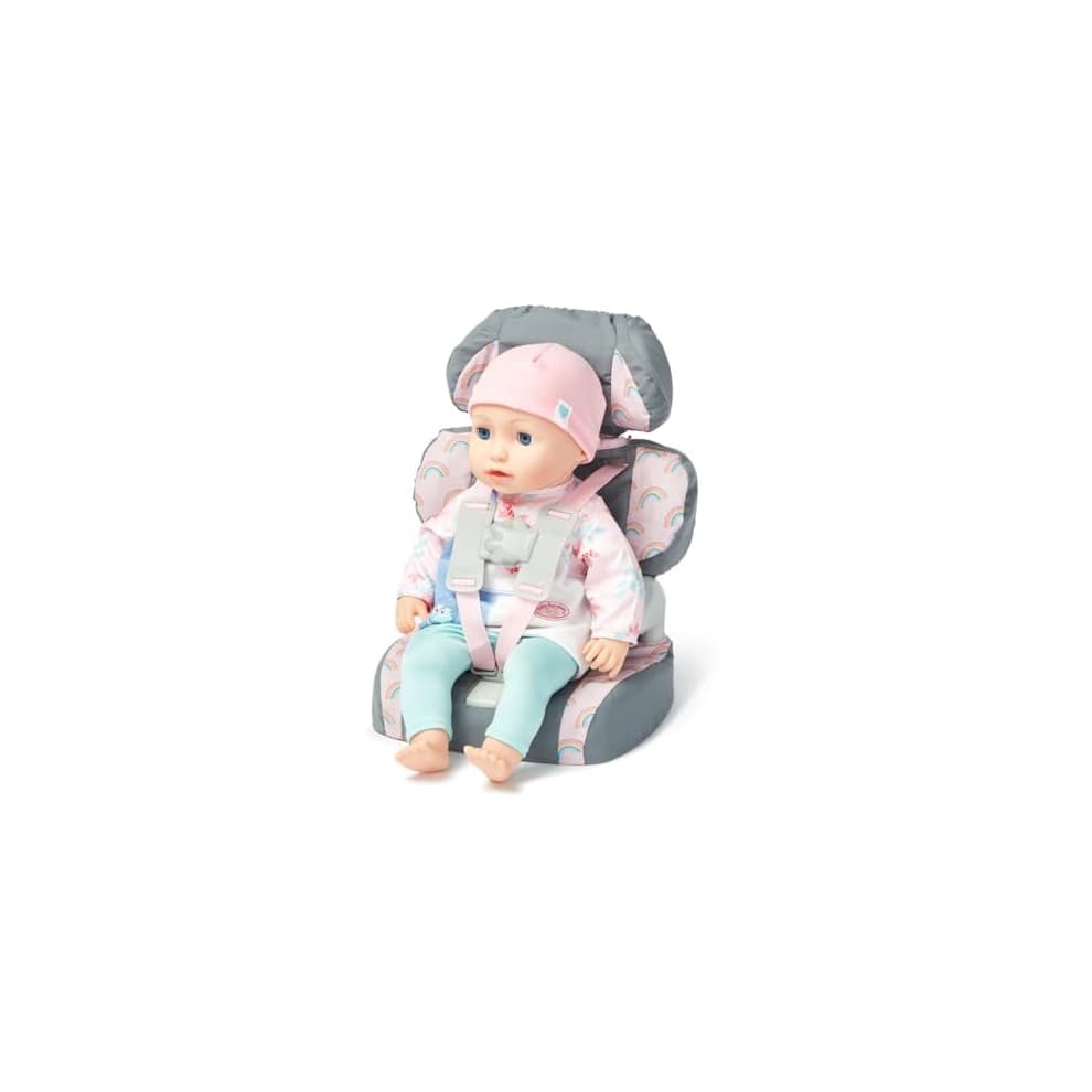 Grey Car Booster Seat. Dolls Car Booster Seat For Children Aged 3+. Suits Dolls Up To 35cm In Size