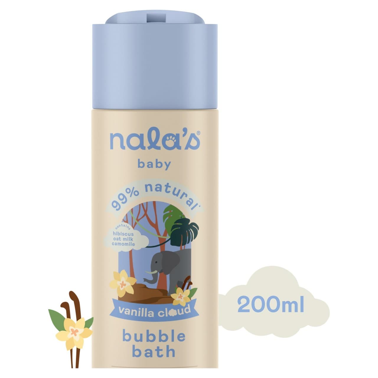 Nala's Baby Bubble Bath Vanilla Cloud 200ml