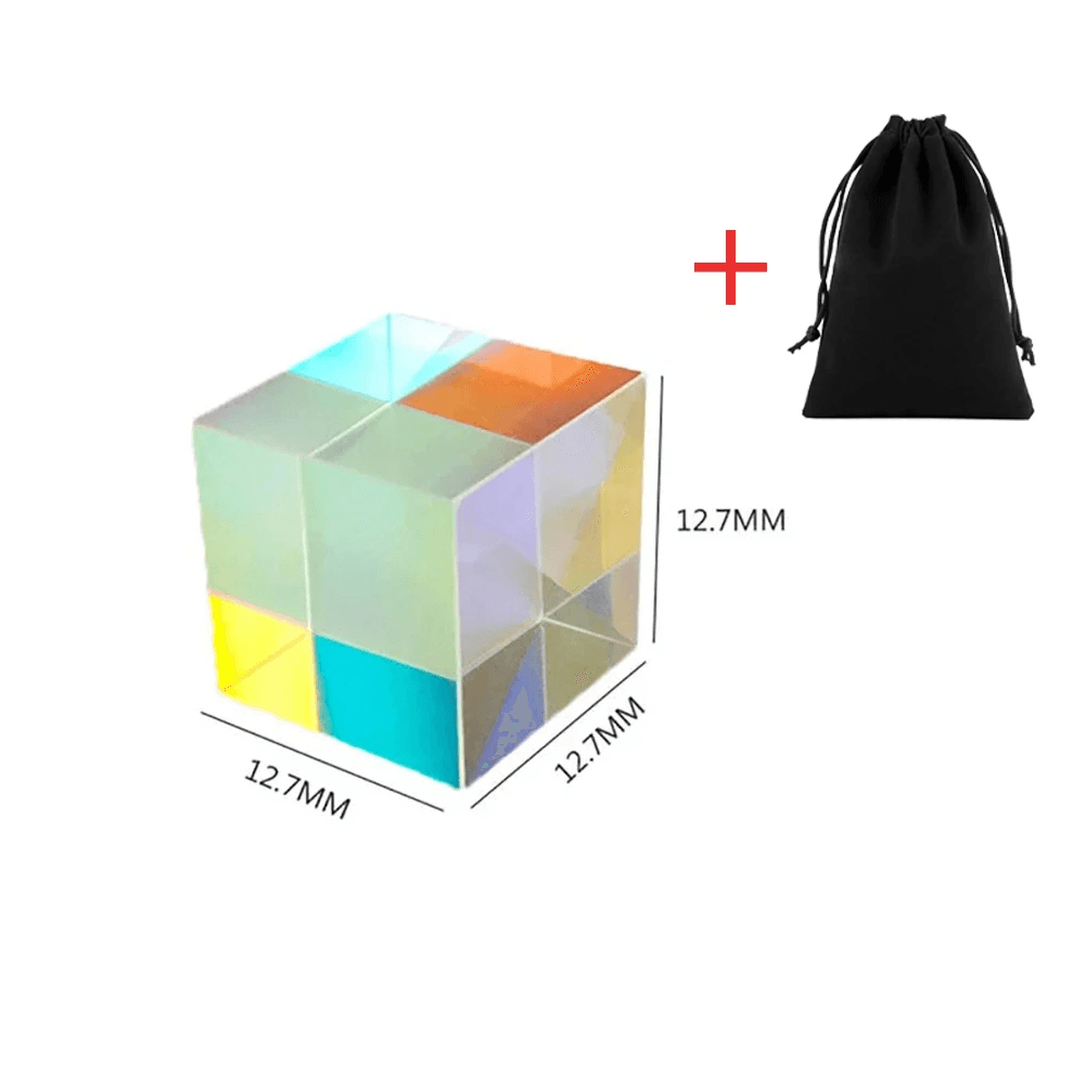 Optical Glass X-Cube Prism RGB Combiner Splitter Physics Toy UK