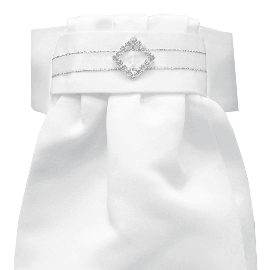 Equetech Deluxe Ready Tied Riding Stock - Diamond - Dressage