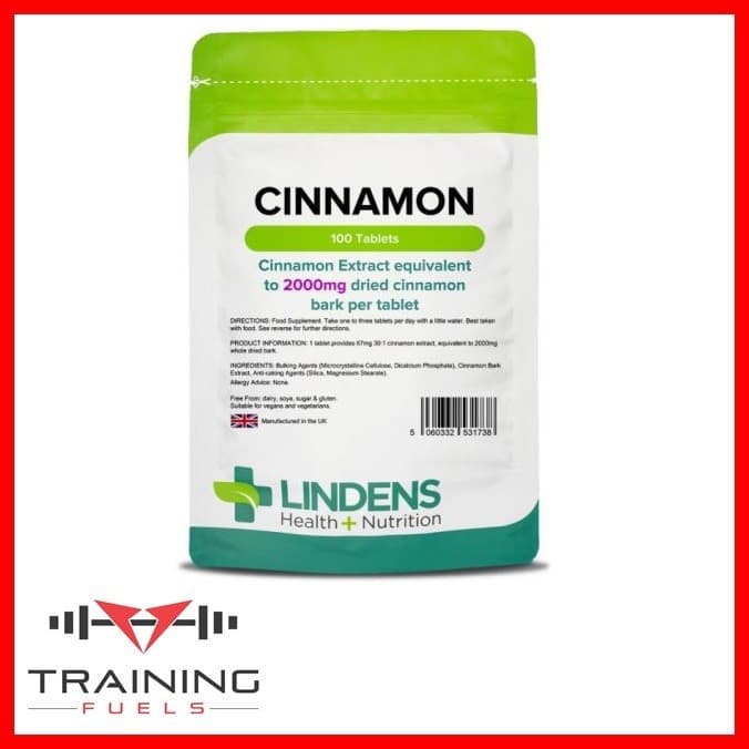 Lindens Cinnamon 2000mg 100 Tablets Slimming Weight Loss Digestion