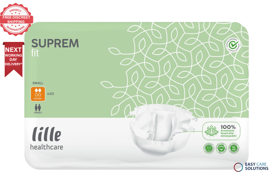 20 x Lille Suprem Fit Extra Plus | Small|Adult Incontinence Flex|1 Pack of 20
