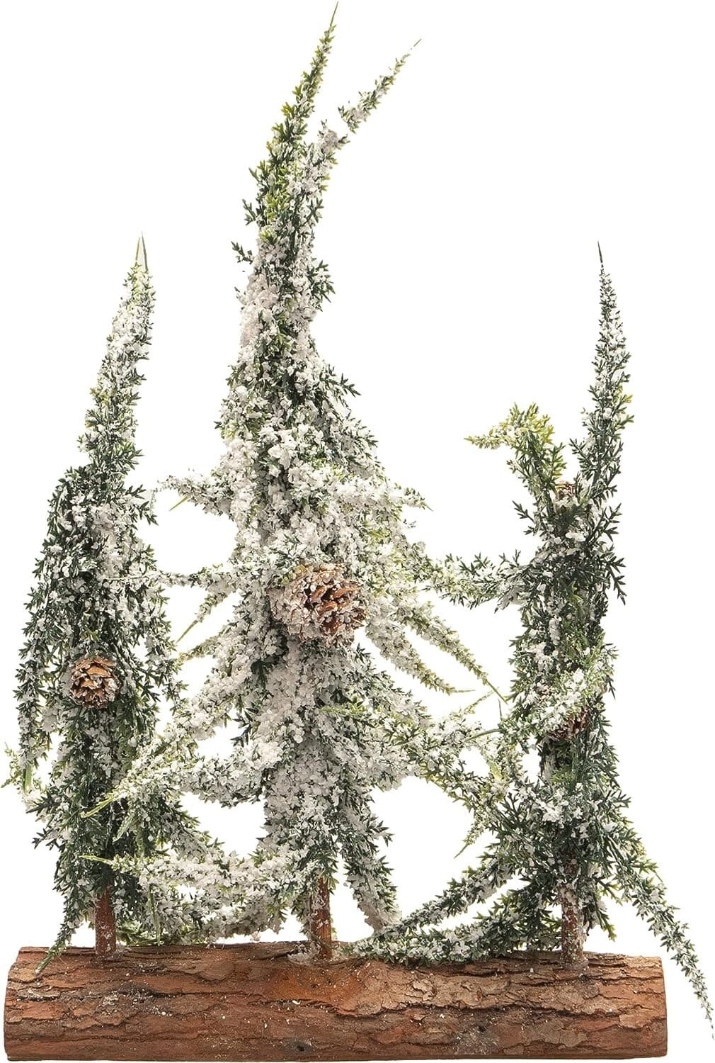 St Helens Home and Garden Decorative Snow Topped Mini Christmas Tree Display on