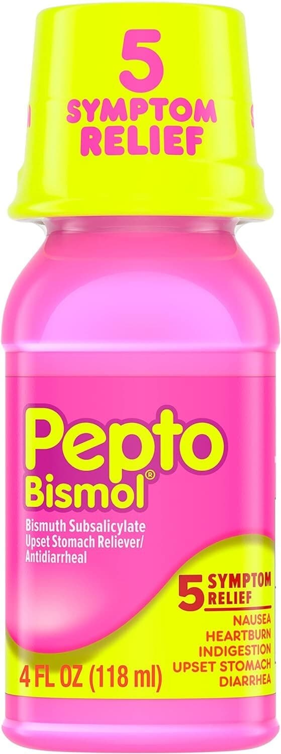 Pepto Bismol Liquid 5 Symptom Relief| Including Upset Stomach 120ml EXP 05-2028