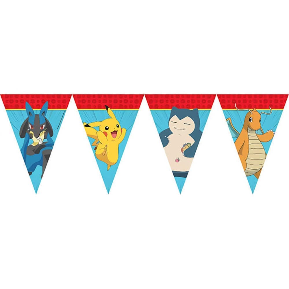 Pokemon Party Bunting Kids Flag Banner Birthday Party Decoration 3.3 metres