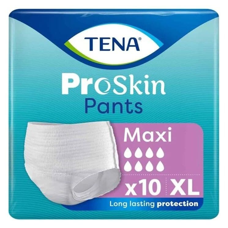 TENA Pants Maxi Pull Up Incontinence Pants Size - Extra Large - 1 x Pack of 10
