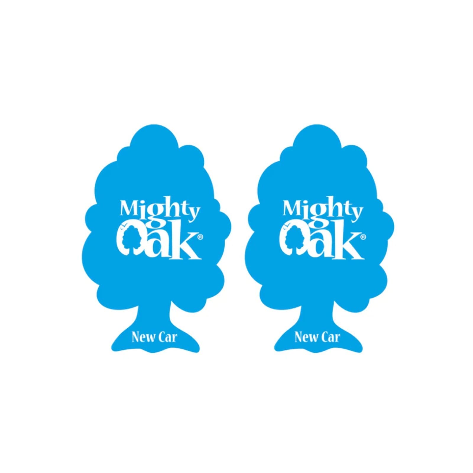 2 x Mighty Oak Car Air Freshener Freshner Fragrance Scent - New Car