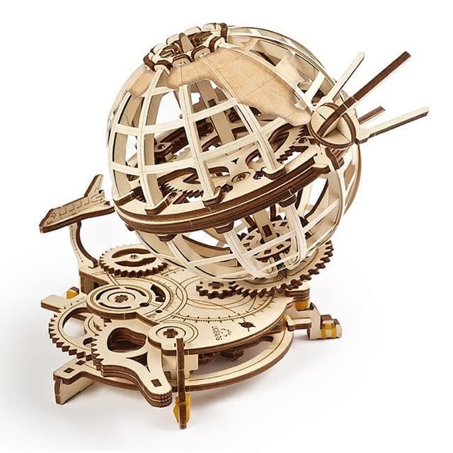 UGears Globe 3D Puzzle Mechanical Model Building Kit Gifts UGR70128