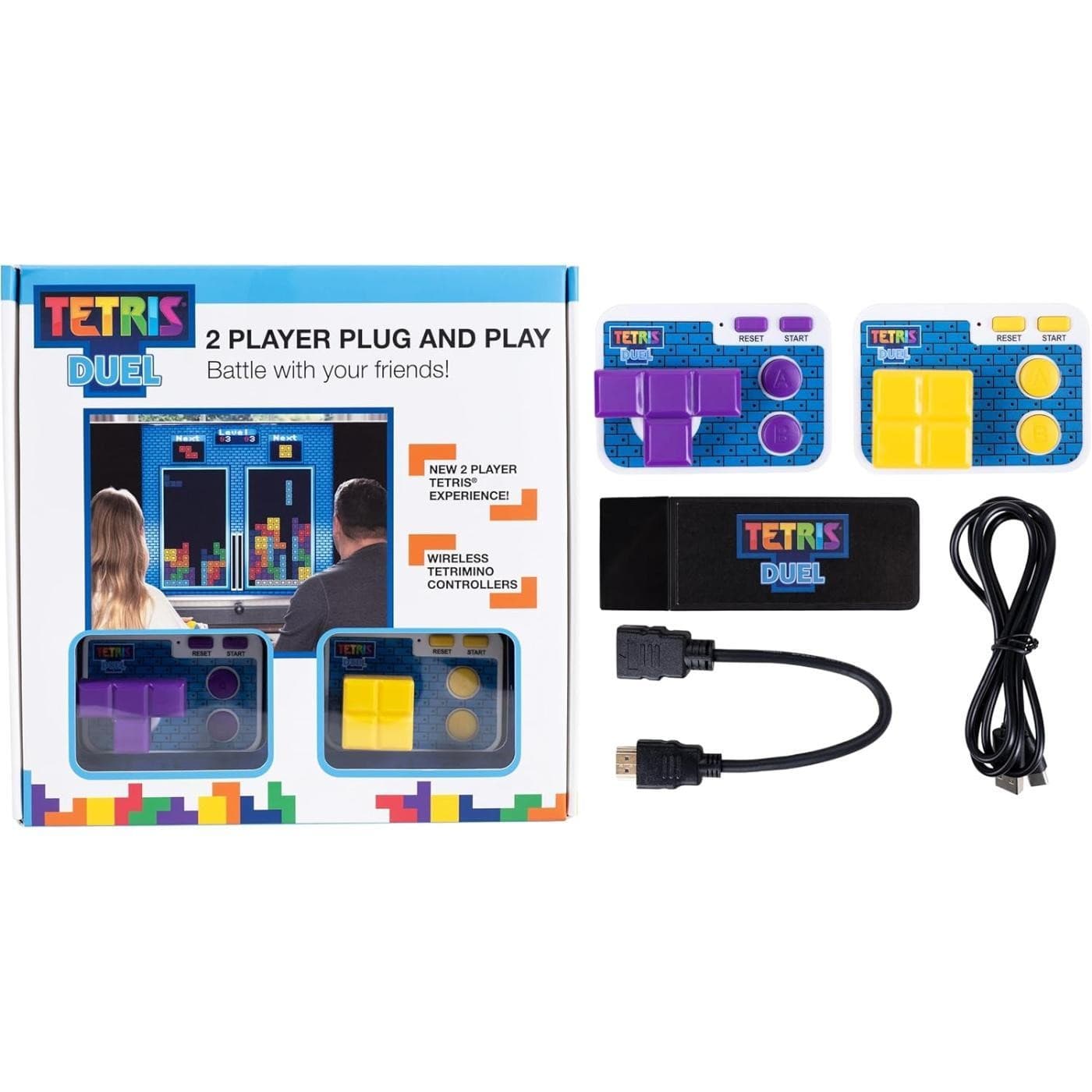 Tetris Duel - 2 Player Plug and Play TV Game