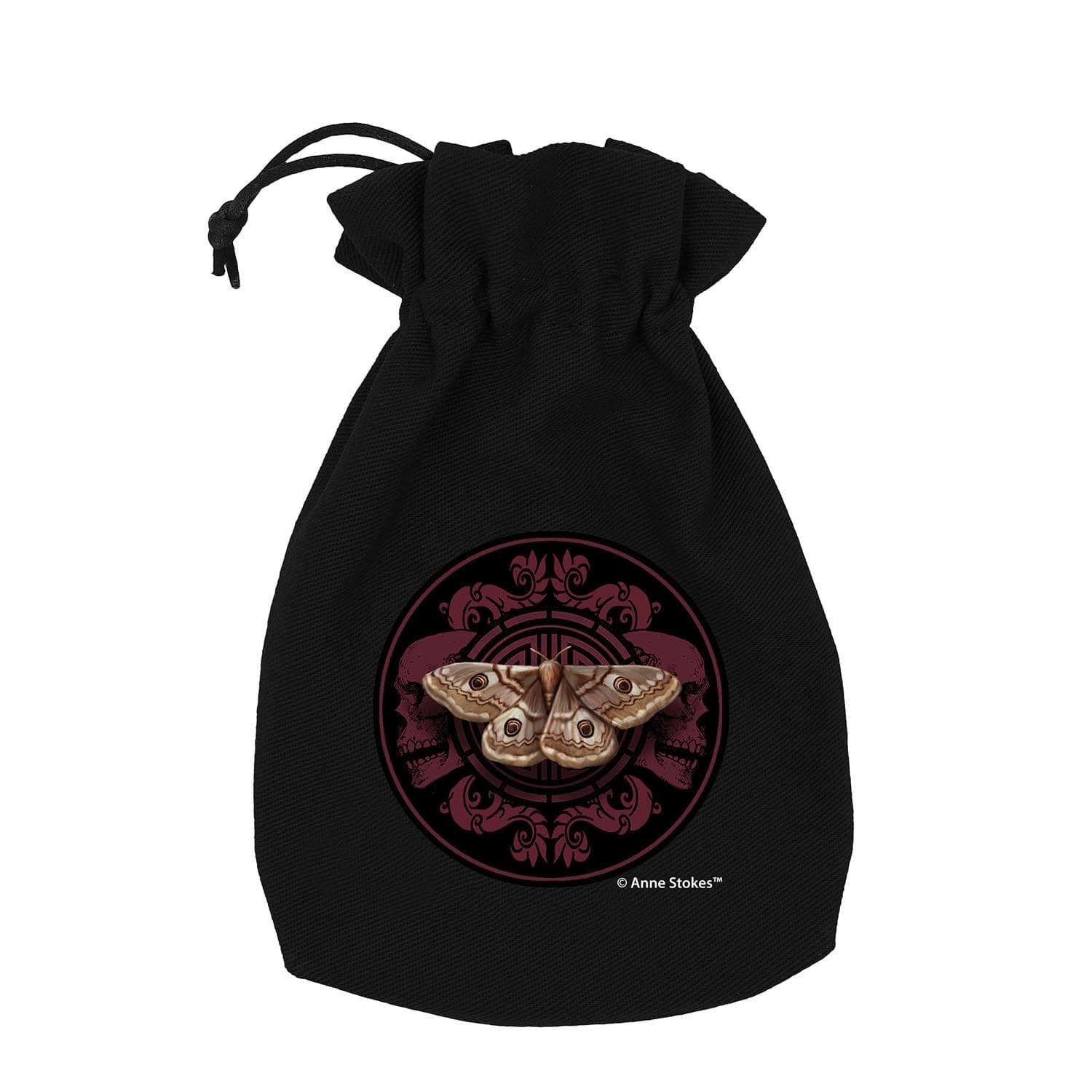 Q-Workshop| Anne Stokes - Sacchetto per dadi con falena magica