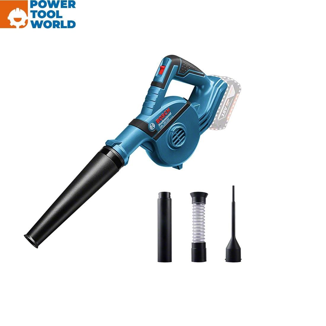 Bosch Professional GBL 18V-120 Cordless Blower Body Only Inc 4x Accessories