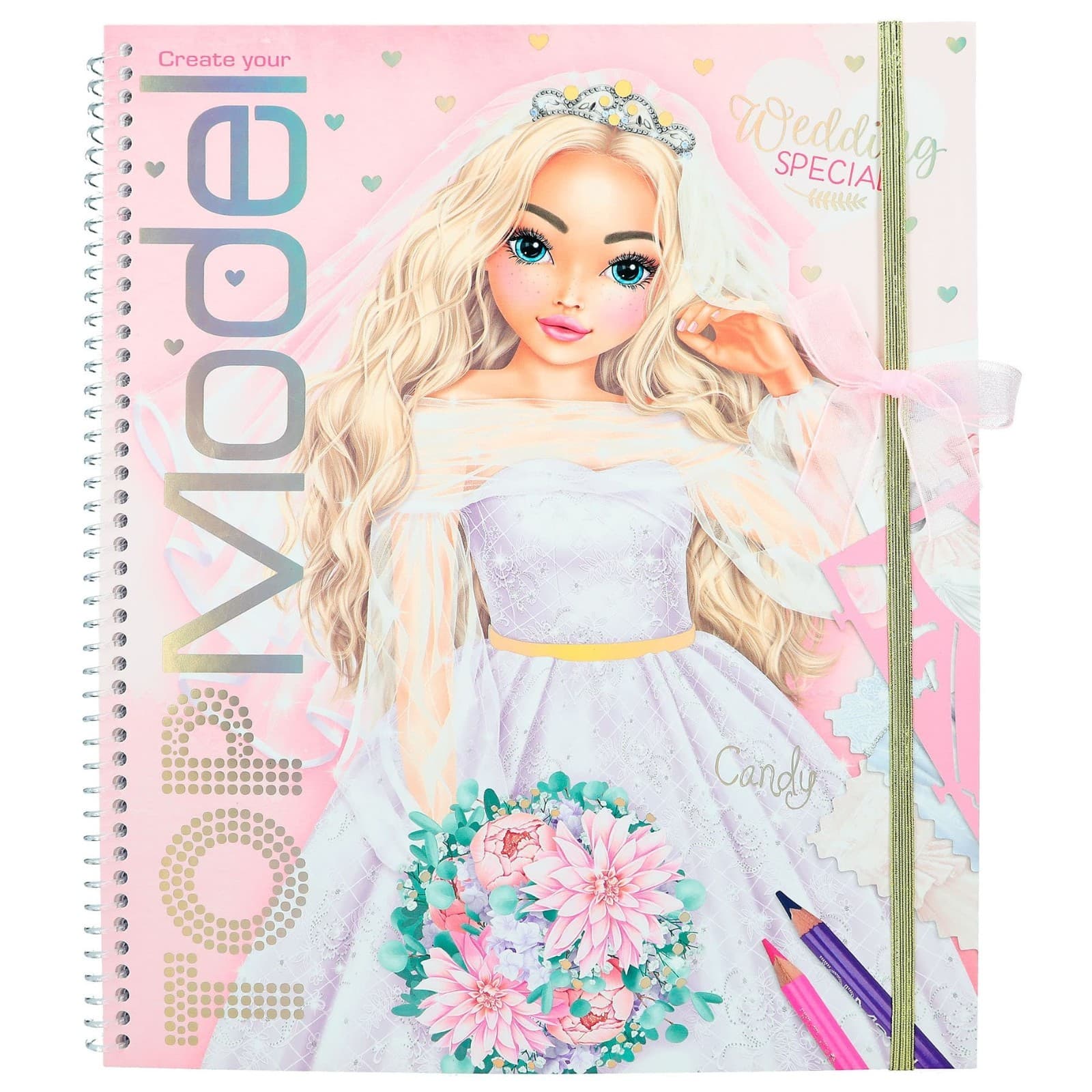 TOPModel Create Your Wedding Special Colouring Book for Ages 6 and Up