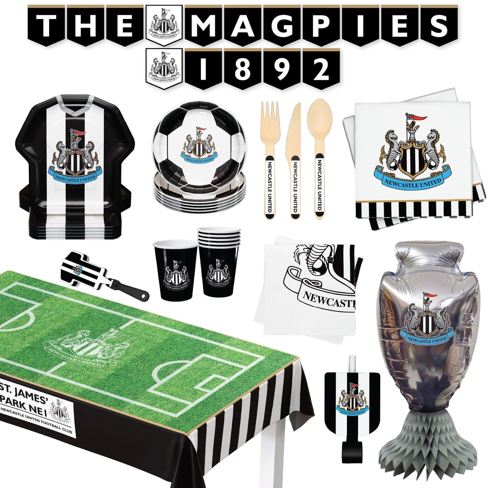 Toys Newcastle United FC ALL-IN-ONE Party Box /Toys Toy NEW