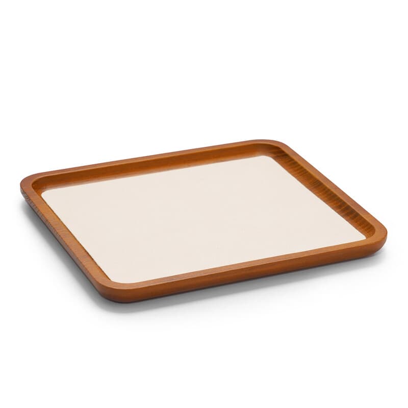 Oirlv Wooden Jewelry Organizer Tray Jewelry Ring Bracelet Necklace Viewing Tray Watch Jewelry Display Tray Jewelry Storage Plate