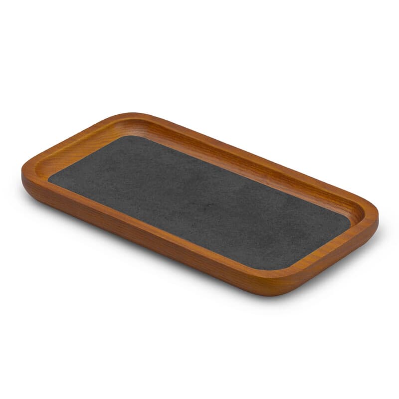 Oirlv Wooden Jewelry Organizer Tray Jewelry Ring Bracelet Necklace Viewing Tray Watch Jewelry Display Tray Jewelry Storage Plate
