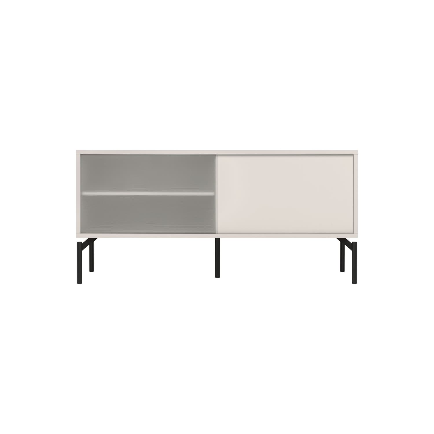 NOO. MA - TV unit Met - Grey - Textured glass - Designer noo. ma team