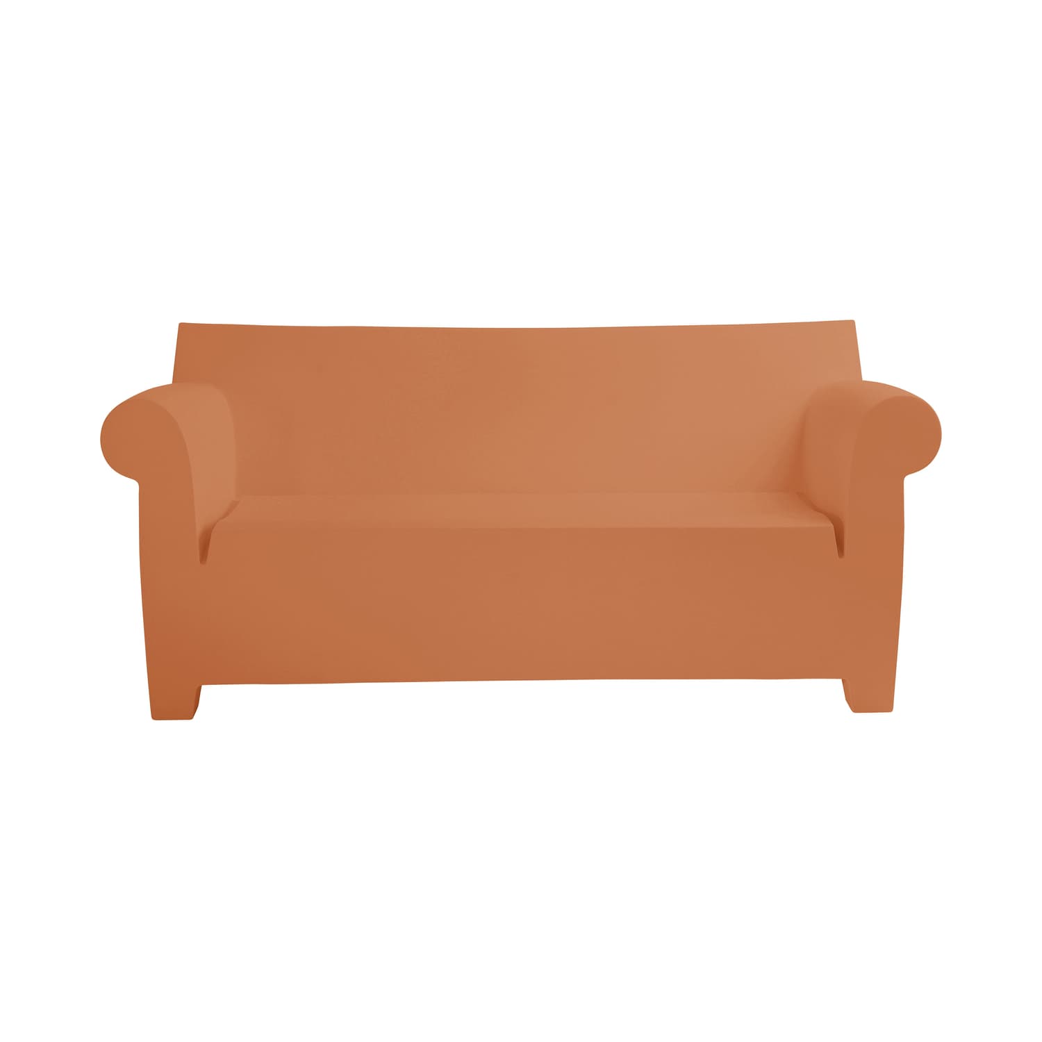Kartell - 2-seater outdoor sofa Bubble Club - Orange - Polypropylene - Designer Philippe Starck