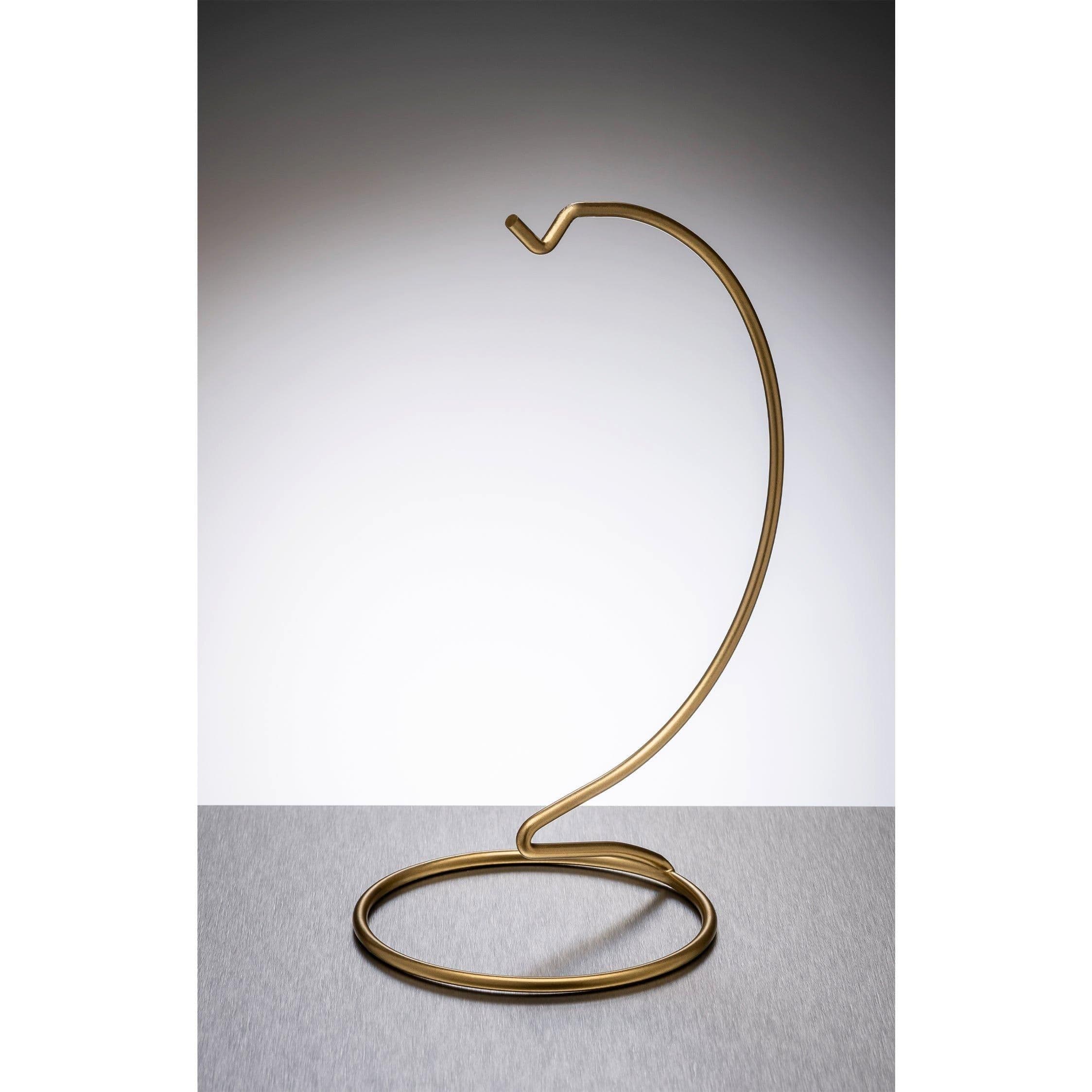 Sienna Glass Gold Metal Ornament Stand Medium