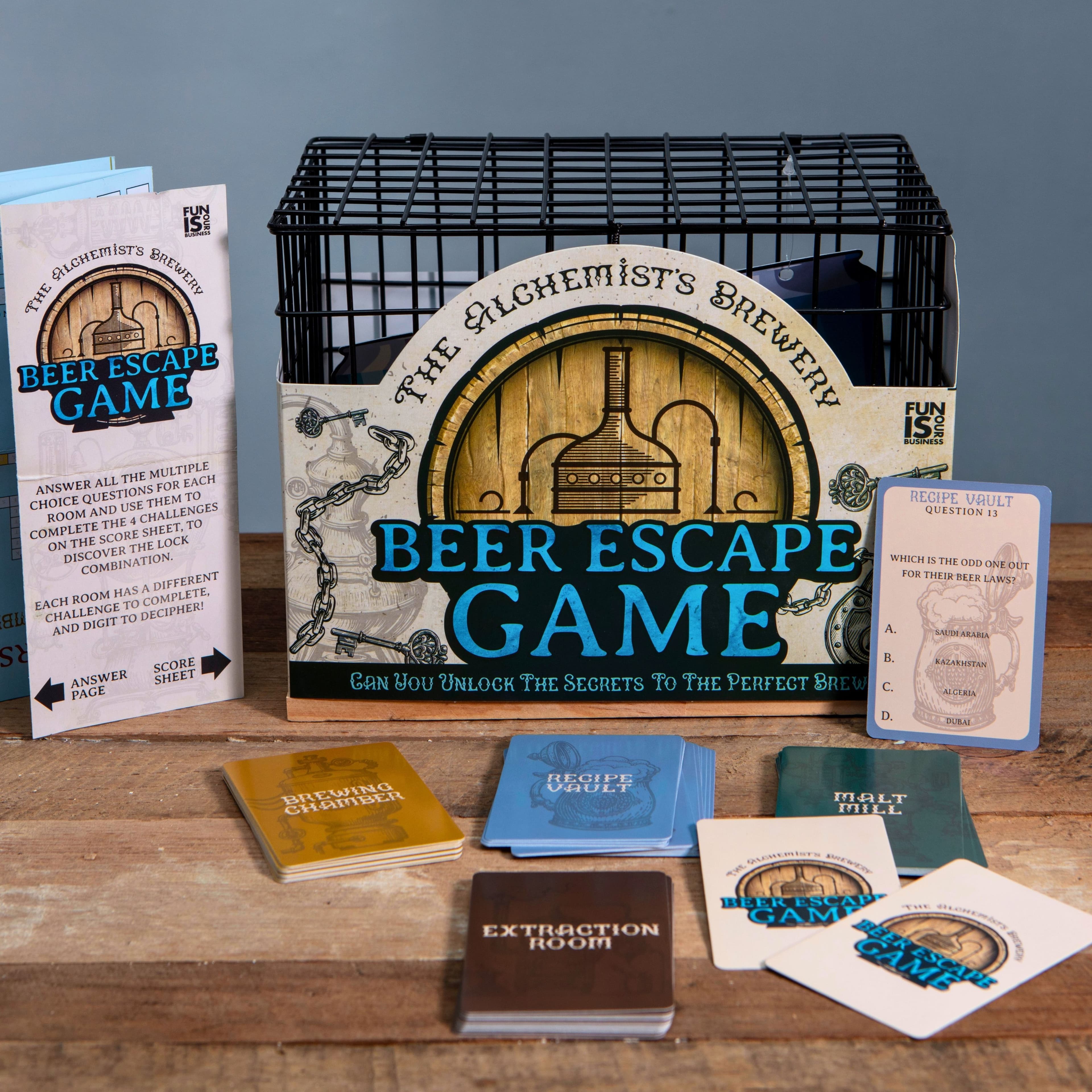 Boxer Gifts Beer Escape Room Brain Teaser Puzzle Game - Gifts