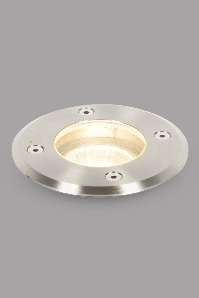 BHS Lighting Crux Outdoor Drive Over Light in Metallic Silver