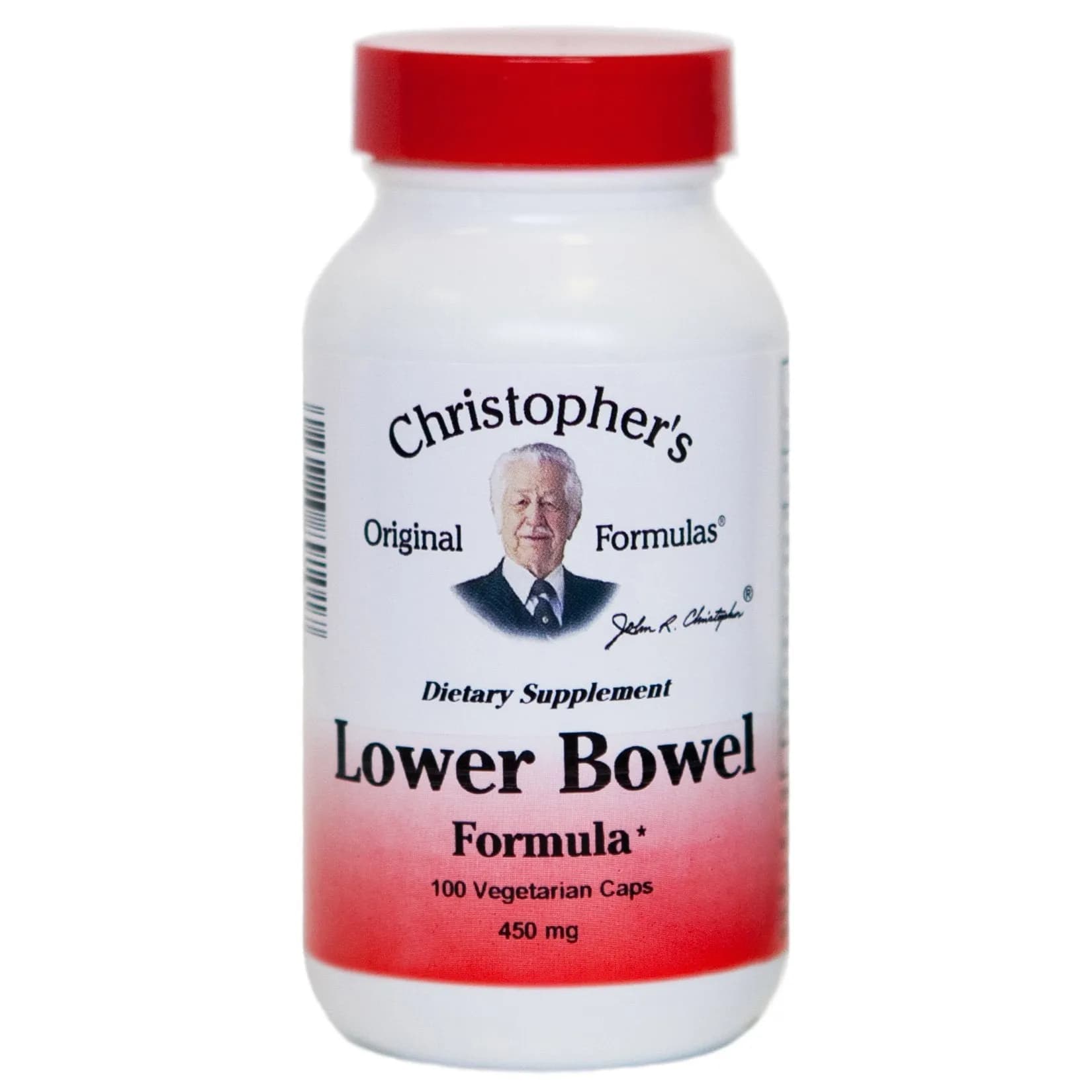 Lower Bowel Formula, 450 mg, 100 Vegetarian Caps - Christophers Original Formulas