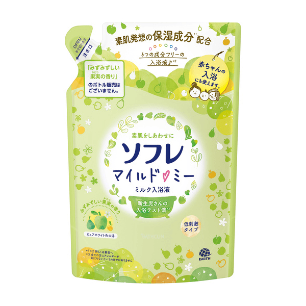 BATHCLIN - Sofre Mild Me Milk Bath Liquid Refill - 600ml - Fresh Fruit Scent