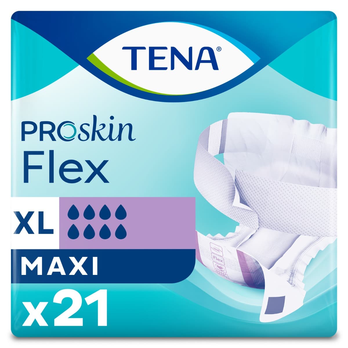 TENA Proskin Flex Maxi Slips - XL - 21 Pack