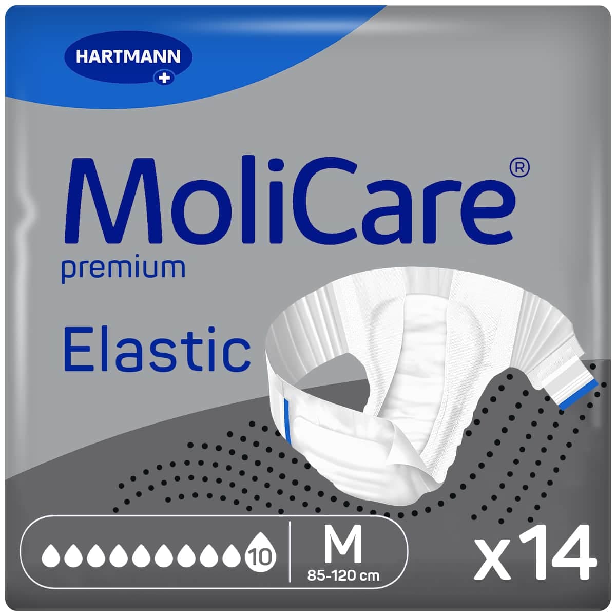 MoliCare Premium Elastic 10 Drops Medium (3588ml) 14 Pack