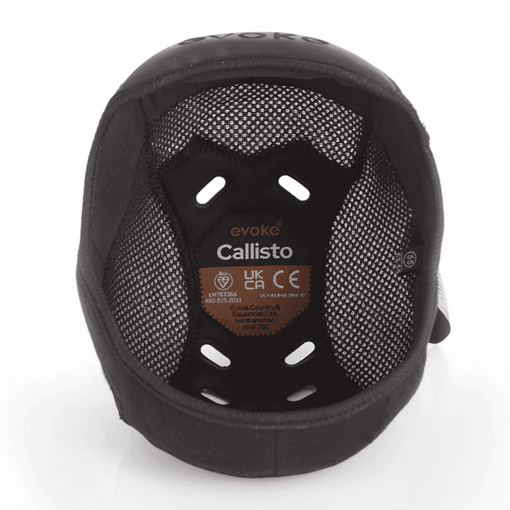 Evoke Callisto Removeable Crown Padded Helmet Liners Size: 56cm