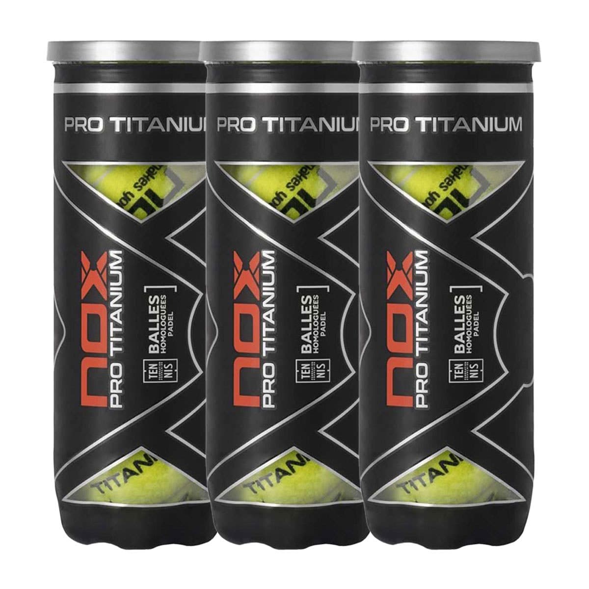 Tripack Of Nox Titanium Pro 3-ball Canisters